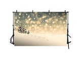 Christmas Grand Fir Covered By Snow Backdrop IBD-246848