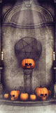 Evil Five-pointed Star Pumpkin Skull Halloween Backdrop IBD-246862