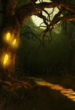 Spooky Halloween Forest Moon Night Backdrop IBD-246868 size:1.5x2.2