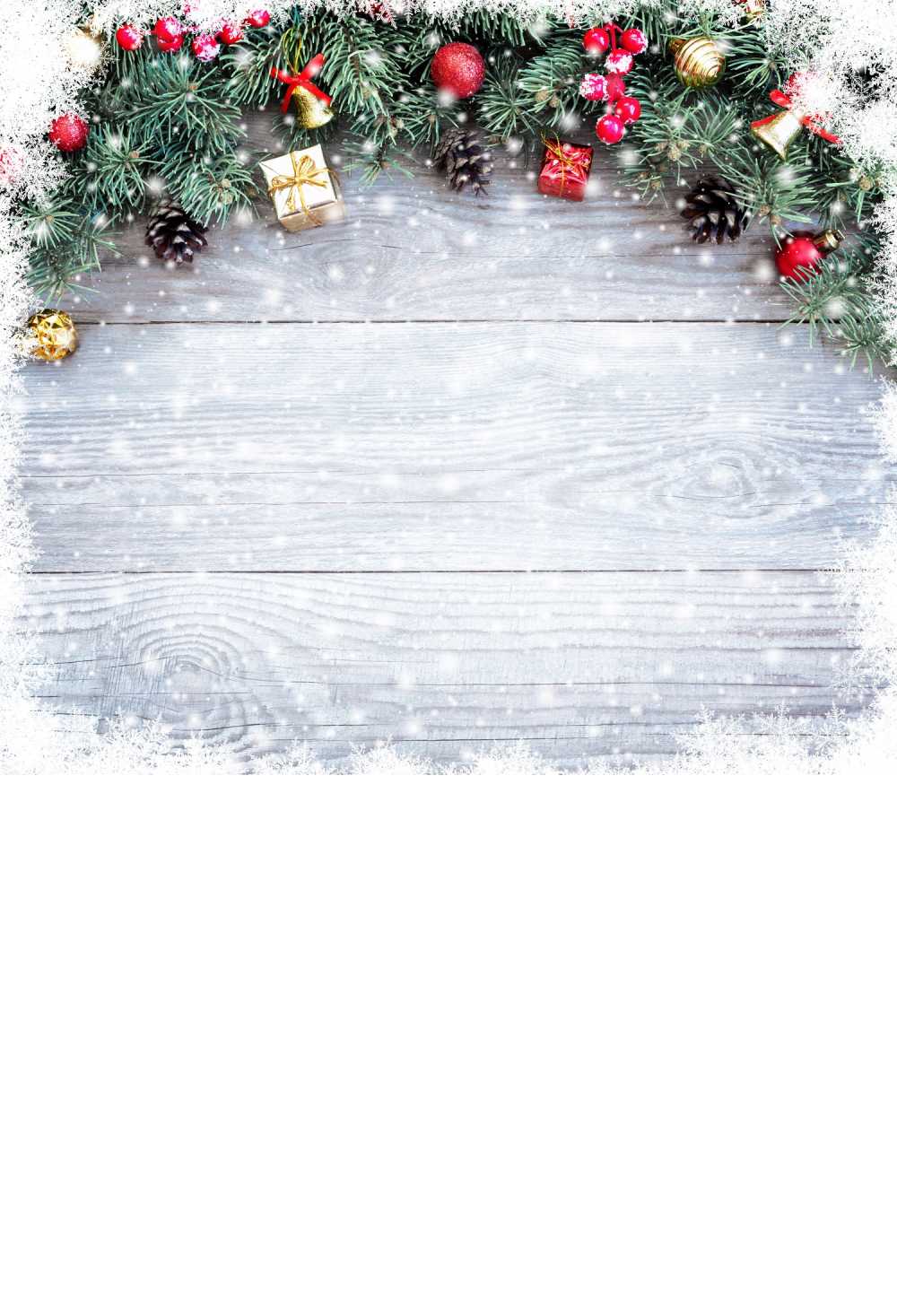 Christmas Wood Wall With Grand Fir Leaves Backdrop IBD-246875 size:1.5x2.2