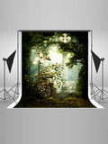 Fairy Tale Forest Flower And Bird Backdrop IBD-246905 