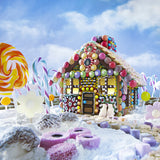 Christmas Gingerbread House And Candy Backdrop IBD-246917 size:1x1