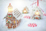 Christmas Gingerbread House Colorful Backdrop IBD-246944 size:10x6.5