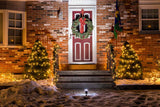 Christmas Tree And Wreath Decored Door Backdrop IBD-246953 size: 10*6.5