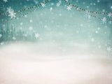 Lighgt Blue Snowflake Christmas Backdrop IBD-246958