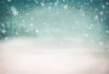 Lighgt Blue Snowflake Christmas Backdrop IBD-246958 size: 7x5