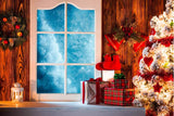 Christmas Interior Gift Boxes Home Studio Backdrop IBD-246959 size: 10x6.5