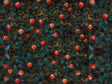 Red Balls Decored Christmas Green Backdrop IBD-246963 size: 6.5x5