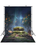 Fairy Tale Forest Jungle Wilderness Night Backdrop IBD-246971