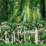 Garden Flower Forest Studio Background Photography Backdrop IBD-246972 size: 10x10