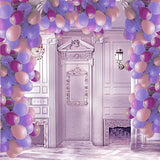 Fairy Tale Baby Balloon Birthday Photo Backdrop IBD-246973 size: 10x10