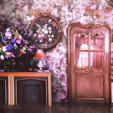 Europe Vintage Flower Paper Wall Photo Backdrop IBD-246976 size: 10x10