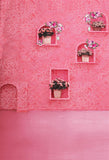 Vintage Pink Flower Paper Wall Photo Backdrop IBD-246978 size: 5x7