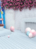 Easter Eggs Rose Flower Photo Backdrop IBD-246986 size: 5x6.5