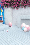 Easter Eggs Rose Flower Photo Backdrop IBD-246986 size: 6.5x10