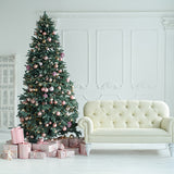 Green Christmas Tree Sofa  Photo Backdrop IBD-246991 size: 10x10
