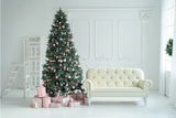 Green Christmas Tree Sofa  Photo Backdrop IBD-246991 size: 10x6.5