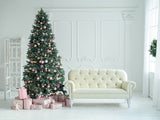 Green Christmas Tree Sofa  Photo Backdrop IBD-246991 size: 6.5x5