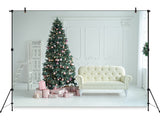 Green Christmas Tree Sofa  Photo Backdrop IBD-246991