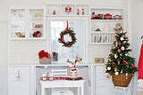 Christmas Interior Decoration Cabinet Backdrop IBD-247000 10ft to 6.5ft