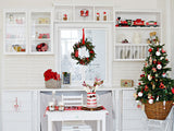 Christmas Interior Decoration Cabinet Backdrop IBD-247000 6.5ft to 5ft