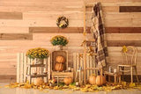 Indoor Simple Background Pumpkin Thanksgiving Day Backdrops IBD-19624
