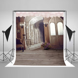 Scenic Backdrops Door Backgrounds Wooden Backdrop Castle LK-3789