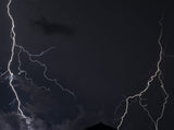 Lightning Against Black Night Backdrop For Photography IBD-24431