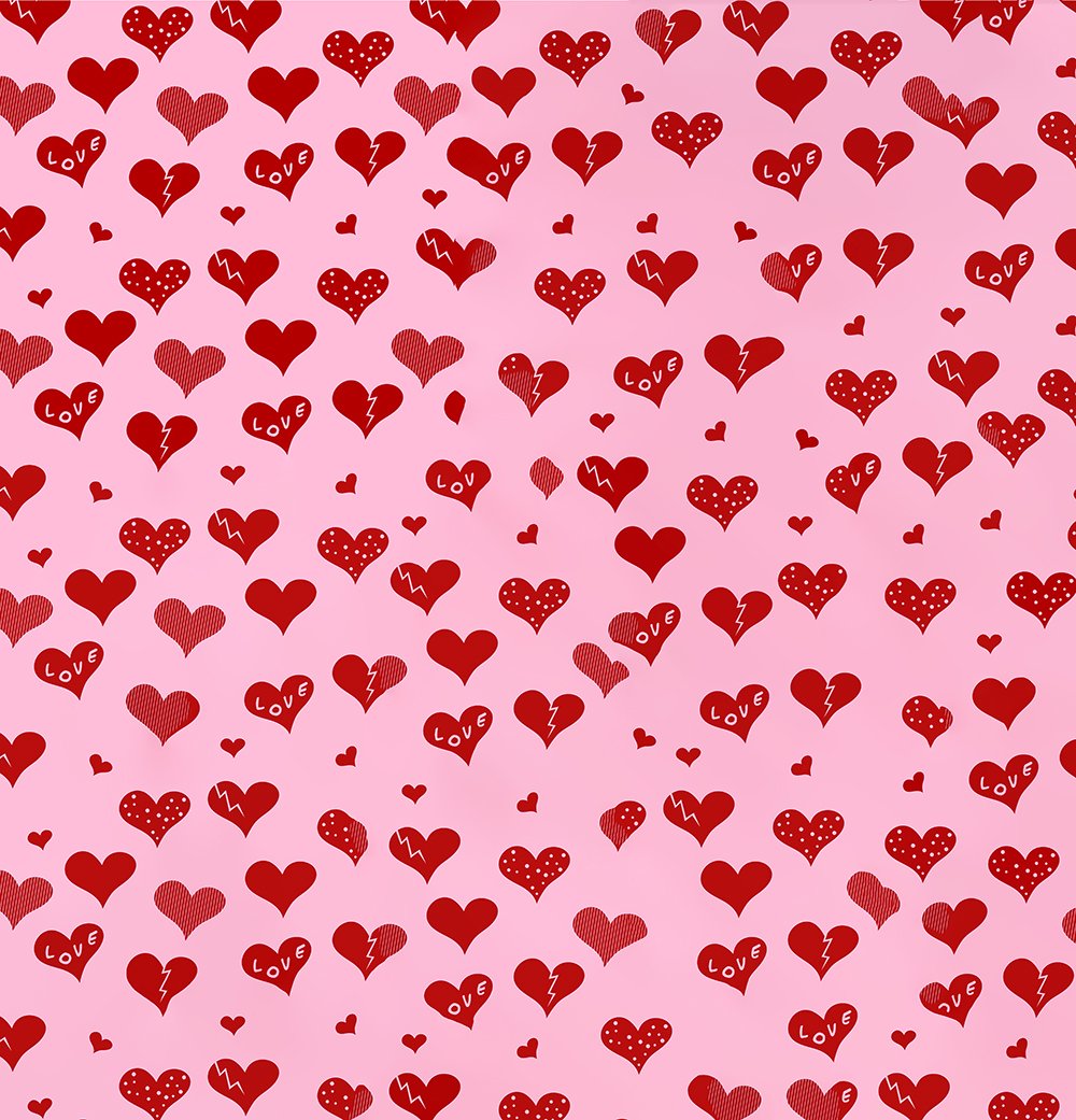 Live Heart Patterns Background Valentine's Day Backdrops IBD-19267