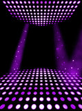 Music Stage Background Dance Floor Purple Lights Backdrops IBD-19971