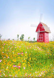 Season Backdrops Summer Backgrounds Flower Backdrop Windmill N11488-E