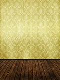 Patterned Backdrops Damask Backdrops Yellow Background NTZC-037-E