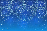 Nice Blue Sky Color Fireworks Background New Year Backdrops Portrait Photography IBD-19721
