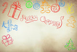 Paintbrush Christmas Happy Background Photography Backdrops IBD-19378