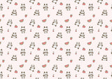 Panda Watermelon Strawberry Cartoon Background Baby Shower Backdrops IBD-19290