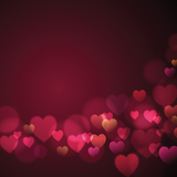 Red Romantic Hearts Backdground Fro Valentine's Day IBD-24378