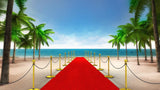 Red Carpet Backdrop Near the Beach Background IBD-19429