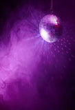 Retro Disco Backgrounds Purple Smoke Dance Music Atmosphere Photo Backdrops IBD-19751