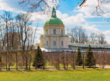 Roanowski Building Background Oranienbaum Palace Backdrop IBD-201238 - iBACKDROP-Ancient Castle, castle backdrop, Castle backdrops, castle wall backdrop