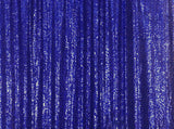 Royal Blue Sequins Backdrop Sequin Fabric Mermaid Sequin Fabric IBD-24151 (With Pocket) - iBACKDROP-reversible sequin fabric, royal blue sequins, sequin fabric, stretchy sequin fabric