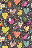 Patterned Backdrops Birds Backgrounds Hearts Backdrops S-2633