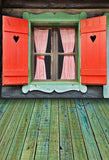 Scenic Backdrops Window Backdrops Green Window Backdrop S-2643