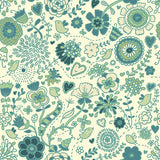 Patterned Backdrops Floral Backdrops Green Backgrounds S-2645