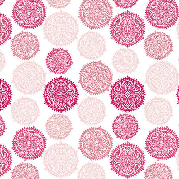 White Backdrop Circles Background Pink Backdrop S-2649 - iBACKDROP