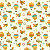 Yellow Backdrop Cartoon Background Cars Backdrop S-2650 - iBACKDROP