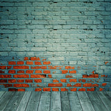 Brick Wall Backdrops Green Backgrounds Seamless Backdrops S-2653