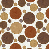 White Backdrop Brown Background Circles Backdrop S-2655 - iBACKDROP