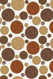 White Backdrop Brown Background Circles Backdrop S-2655