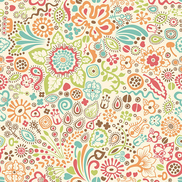Patterned Backdrops Flower Backdrops Colorful Backgrounds S-2659 ...