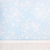 Patterned Backdrops Flower Backdrop Blue Background With Flower S-2672 - iBACKDROP